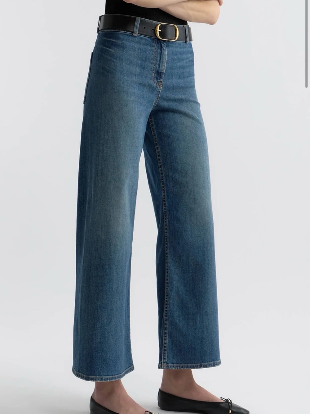Nili lotan Megan jean 25 classic wash wide leg nwt $440 - Picture 3 of 9